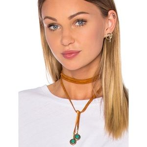 Vanessa Mooney Leather & Nepali Bead Bolo.